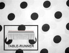 Premium Polka Dot Table Runner 12”x120”