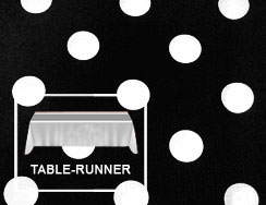 Premium Polka Dot Table Runner 12”x108"