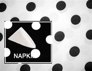 Premium Polka Dot Dinner Napkin 20”x20” – 1 Dozen