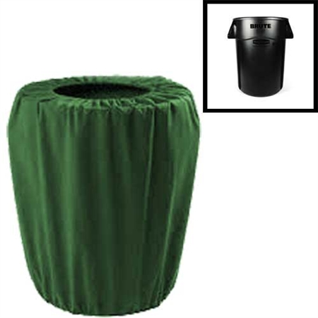 Premium Polyester Garbage Pail Cover (Small 55 Gallon)