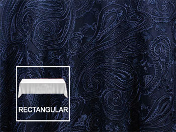 Rental 90" x 156" Paisley Lace Rectangular Tablecloth