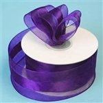 10 Yards 1.5" DIY Purple Satin Center Ribbon