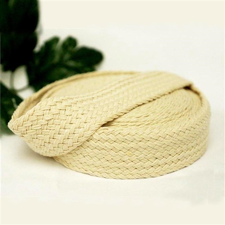10 Yards 1.25" DIY Ivory Picturesque Woven Rustic Burlap Ribbon