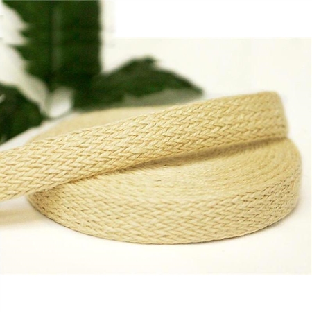 10 Yards 1" DIY Ivory Picturesque Woven Rustic Burlap Ribbon