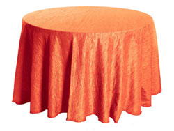 102" Round Crinkle Taffeta Tablecloth