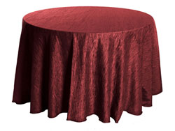 108" Round Crinkle Taffeta Tablecloth