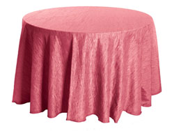132" Round Crinkle Taffeta Tablecloth