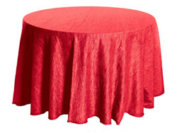 90" Round Crinkle Taffeta Tablecloth