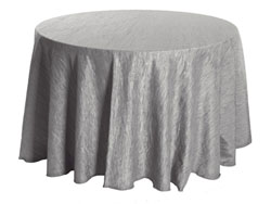 96" Round Crinkle Taffeta Tablecloth