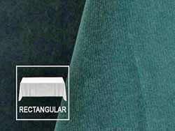 Rental 90" x 132" Velvet Rectangular Tablecloth - Rounded Corners