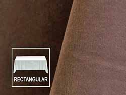 Rental 90" x 156" Velvet Rectangular Tablecloth - Rounded Corners