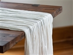 Rental 50" x 180" Ivory Premium Cheesecloth Table Runner
