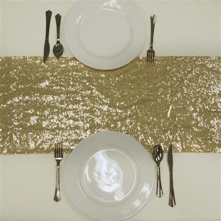 Duchess Sequin Table Runners – Champagne