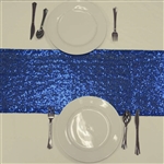 Duchess Sequin Table Runners – Royal Blue
