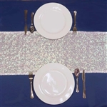 Duchess Sequin Table Runners – White