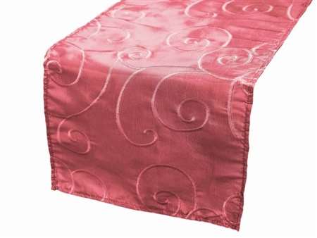 Bienvenue Swirls Table Runners – Fushia