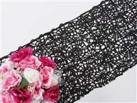 Sequin Studded Lace Table Runners – Black
