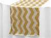 Jazzed Up Chevron Table Runners - White / Champagne