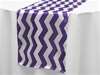Jazzed Up Chevron Table Runners - White / Purple