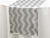 Jazzed Up Chevron Table Runners - White / Silver