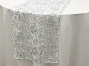 Tulle Satin COUTURE Table Runner - Silver