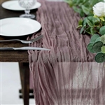 10FT Amethyst  ory Cheesecloth Table Runner, Gauze Fabric Boho Wedding Arbor Decor