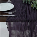 10FT Purple Cheesecloth Table Runner, Gauze Fabric Boho Wedding Arbor Decor