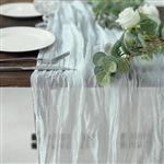 10FT White Cheesecloth Table Runner, Gauze Fabric Boho Wedding Arbor Decor