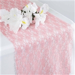Floral Elegant Lace Table Runner - Rose Quartz