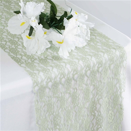 Floral Lace Table Runner - Reseda