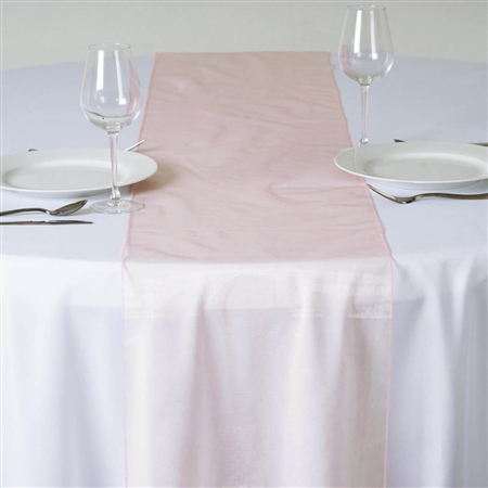 Econoline Organza Table Runner - Blush