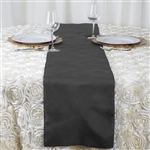 Charcoal Grey Polyester Runner for Table Top Wedding Catering Party Decorations