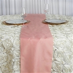12"x108" Polyester Table Runner - Dusty Rose