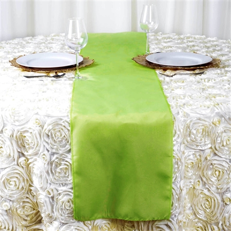 Apple Green Polyester Runner Table Top Wedding Catering Party Decorations