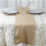 Champagne Polyester Runner Table Top Wedding Catering Party Decorations