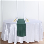 12"x108" Polyester Table Runner - Hunter Emerald Green