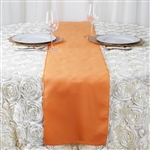 12"x108" Polyester Table Runner - Orange