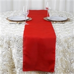 12"x108" Polyester Table Runner - Red