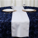 White Polyester Runner Table Top Wedding Catering Party Decorations