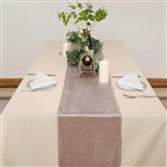 12" x 107" Econoline Velvet Table Runner - Dusty Rose