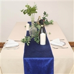 12" x 107" Econoline Velvet Table Runner - Royal Blue