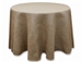 Rustic Burlap 120" Natural Round Tablecloth