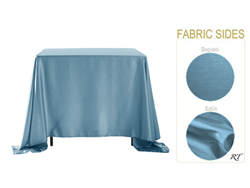 Rental - Satin Dupioni - 90” x 90” Square Tablecloth