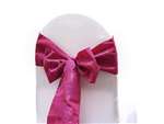 Dual-Tone Flocking Chair Sash - Fushia / Fushia