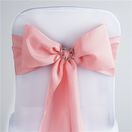 Econoline Polyester Chair Sash in Rose Quartz - 5 Packs