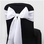 Chair Sash (Polyester) - White