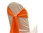 Econoline Satin Sash - Coral Orange