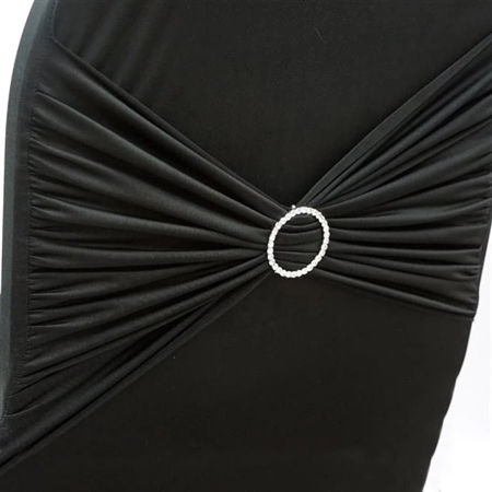 Diamond Buckle (for chair sash) - Silver Circle