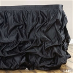 Black Chambury Casa Chic Miteux Lamour Table Skirt - 14ft