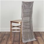 Duchess Sequin Chair Slipcover - Silver